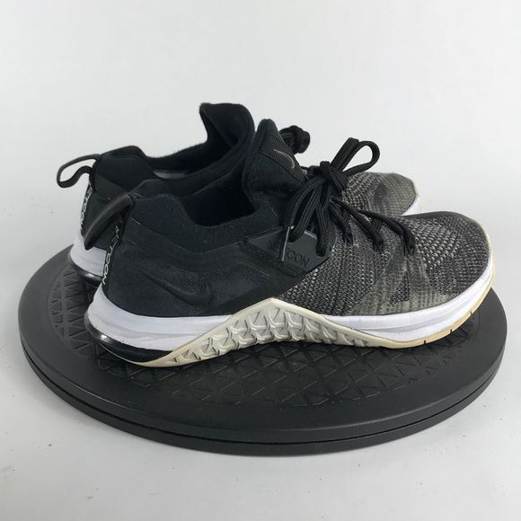 Nike Metcon Flyknit 3 Black/White Training Shoes AR5623-001 Women’s Size 6.5 - Picture 4 of 12